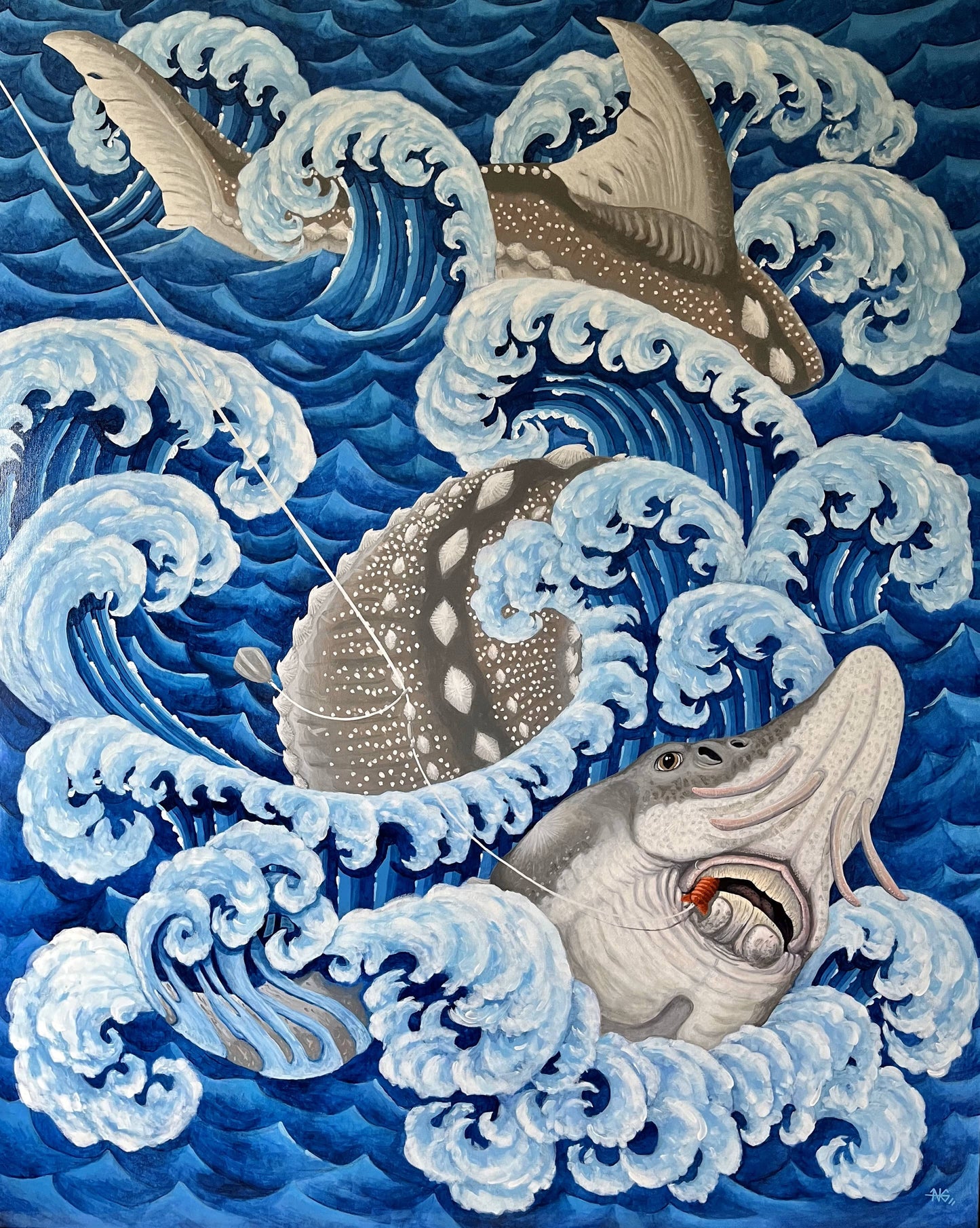 Big Ol' Sturgeon - Original Painting