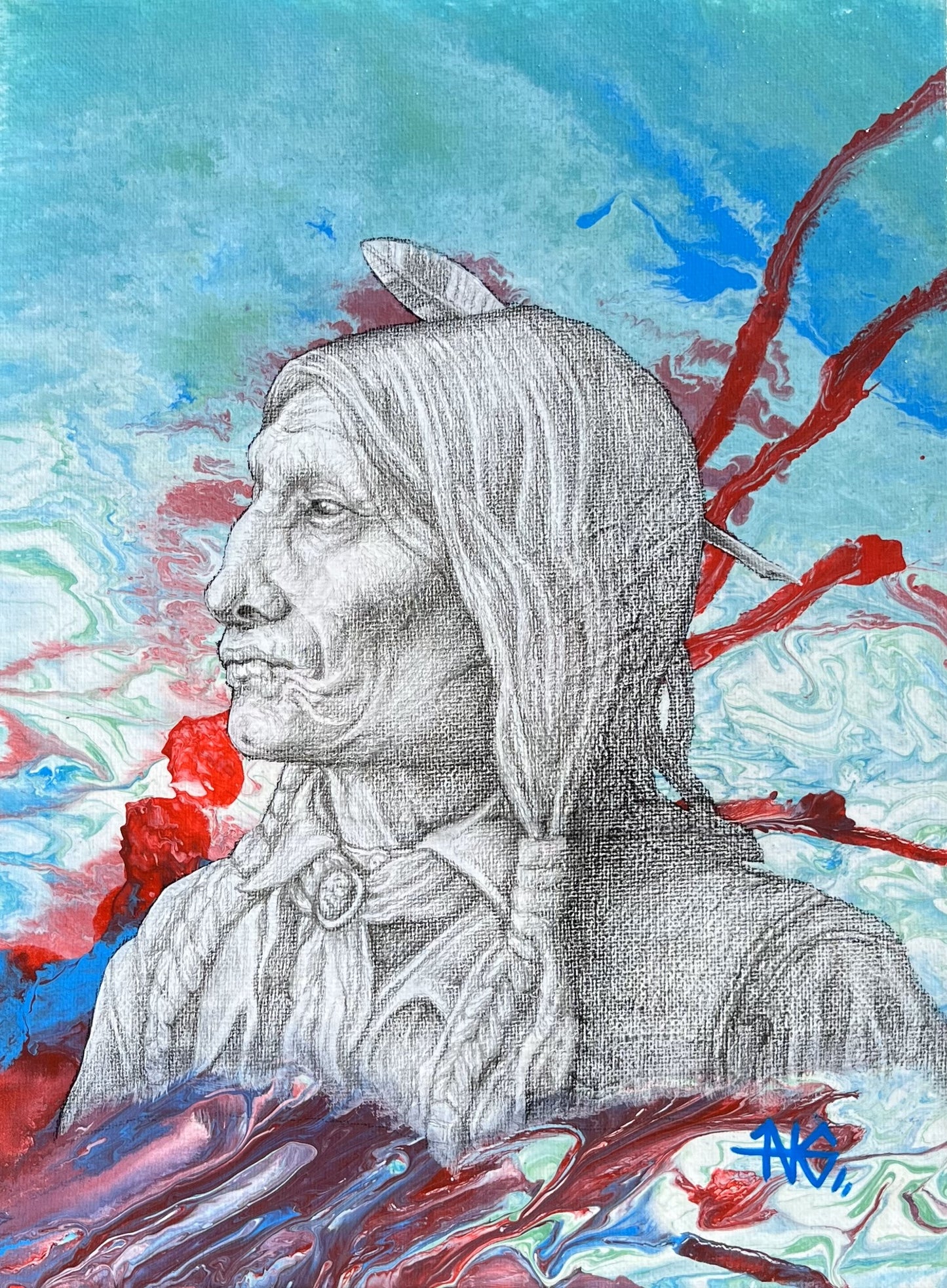 Elder, Neighbor, Brother - Original Painting
